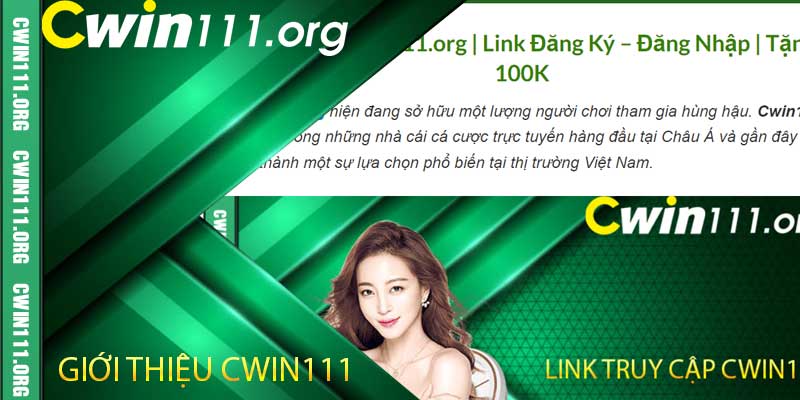 giới thiệu cwin111